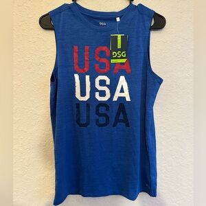 Boys XL DSG Blue USA 🇺🇸 Sleeveless Dri Fit Shirt NWT